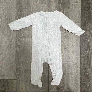 CARTERS ZIP UP FOOTED SLEEPER NEUTRAL UNISEX GREY 6MO